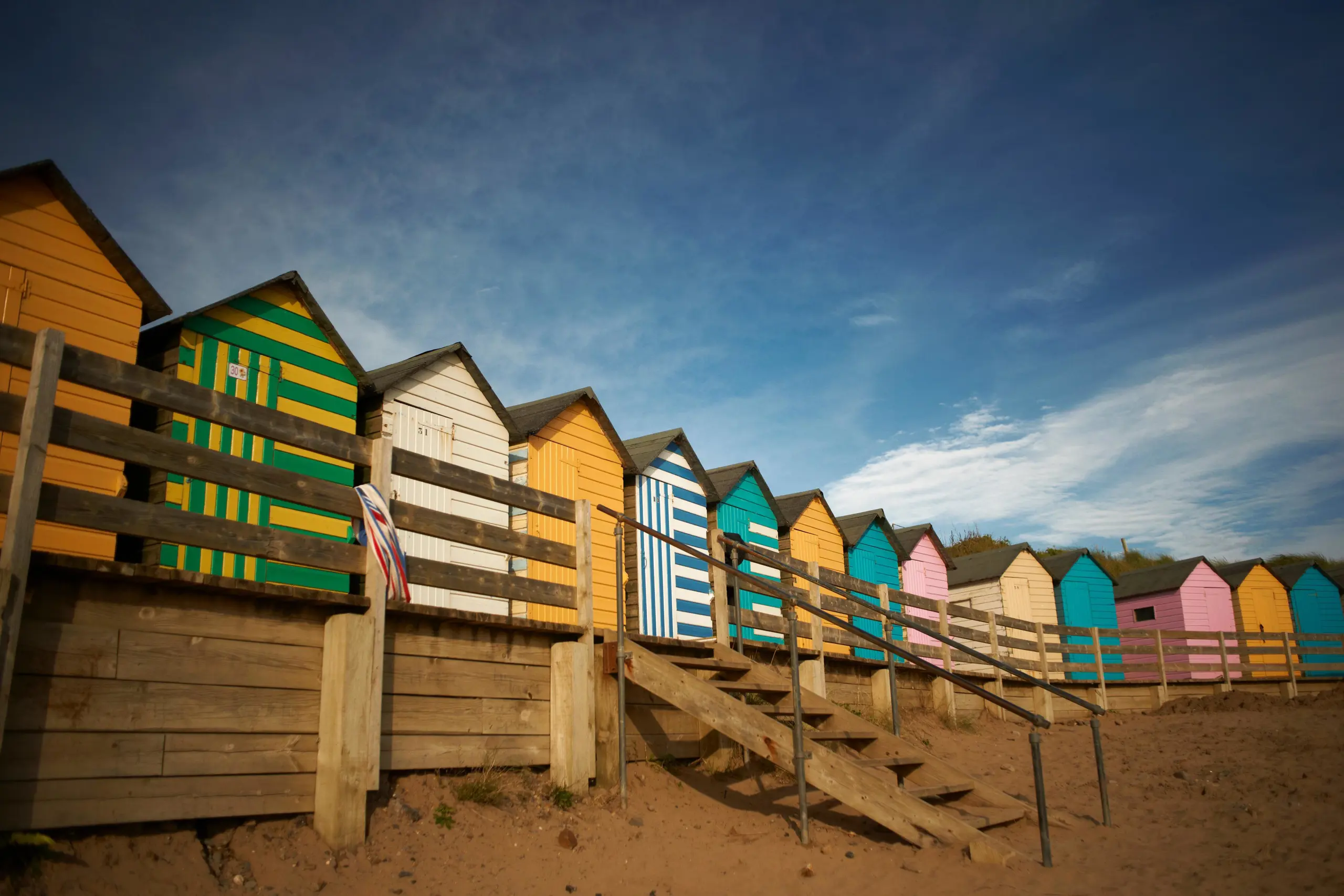 Bude beach huts, Cornwall